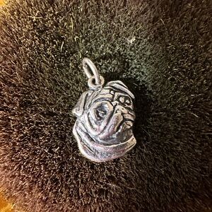 Sterling silver 925 Pug Pendant